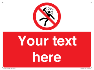 Custom prohibition Not for people in the state of intoxication